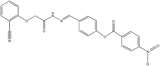 4-{2-[(2-cyanophenoxy)acetyl]carbohydrazonoyl}phenyl 4-nitrobenzoate 结构式