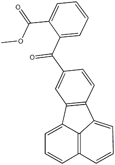 methyl 2-(8-fluoranthenylcarbonyl)benzoate 结构式