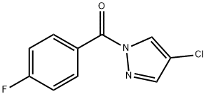 4-chloro-1-(4-fluorobenzoyl)-1H-pyrazole 结构式
