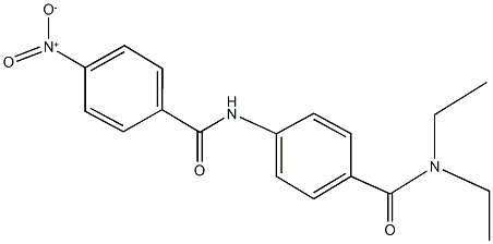 N-{4-[(diethylamino)carbonyl]phenyl}-4-nitrobenzamide 结构式