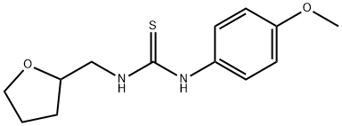 N-(4-methoxyphenyl)-N'-(tetrahydro-2-furanylmethyl)thiourea 结构式