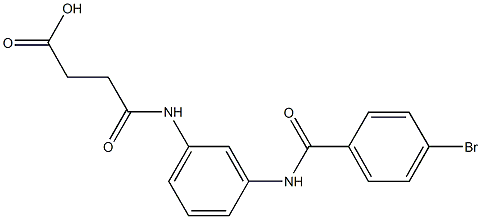 4-{3-[(4-bromobenzoyl)amino]anilino}-4-oxobutanoic acid 结构式