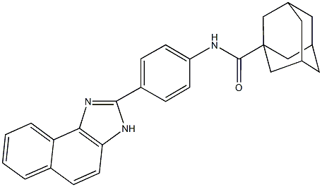 N-[4-(3H-naphtho[1,2-d]imidazol-2-yl)phenyl]adamantane-1-carboxamide 结构式