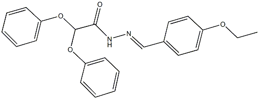 N'-(4-ethoxybenzylidene)-2,2-diphenoxyacetohydrazide 结构式