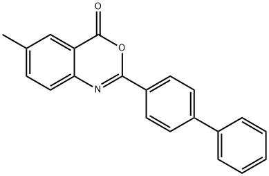 2-[1,1'-biphenyl]-4-yl-6-methyl-4H-3,1-benzoxazin-4-one 结构式