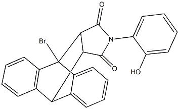 1-bromo-17-(2-hydroxyphenyl)-17-azapentacyclo[6.6.5.0~2,7~.0~9,14~.0~15,19~]nonadeca-2,4,6,9,11,13-hexaene-16,18-dione 结构式