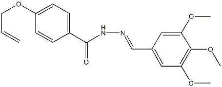 4-(allyloxy)-N'-(3,4,5-trimethoxybenzylidene)benzohydrazide 结构式