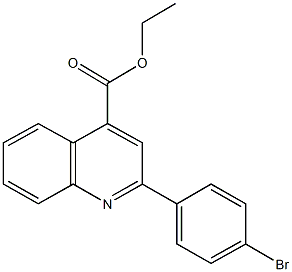 ethyl 2-(4-bromophenyl)-4-quinolinecarboxylate 结构式