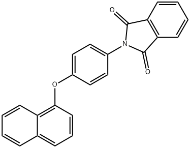 2-[4-(1-naphthyloxy)phenyl]-1H-isoindole-1,3(2H)-dione 结构式