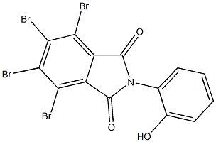 4,5,6,7-tetrabromo-2-(2-hydroxyphenyl)-1H-isoindole-1,3(2H)-dione 结构式