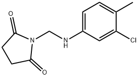 1-[(3-chloro-4-methylanilino)methyl]-2,5-pyrrolidinedione 结构式