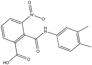 2-[(3,4-dimethylanilino)carbonyl]-3-nitrobenzoic acid 结构式