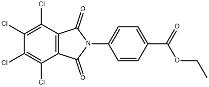 ethyl 4-(4,5,6,7-tetrachloro-1,3-dioxo-1,3-dihydro-2H-isoindol-2-yl)benzoate 结构式