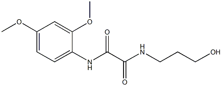 N~1~-(2,4-dimethoxyphenyl)-N~2~-(3-hydroxypropyl)ethanediamide 结构式