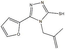 5-(2-furyl)-4-(2-methyl-2-propenyl)-4H-1,2,4-triazole-3-thiol 结构式