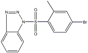 1-[(4-bromo-2-methylphenyl)sulfonyl]-1H-1,2,3-benzotriazole 结构式