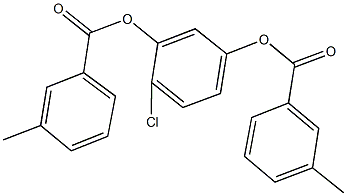 2-chloro-5-[(3-methylbenzoyl)oxy]phenyl 3-methylbenzoate 结构式