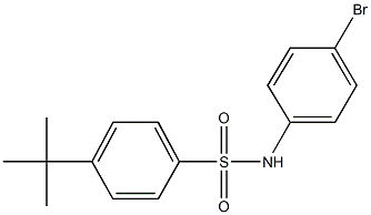 N-(4-bromophenyl)-4-tert-butylbenzenesulfonamide 结构式