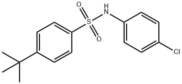 4-tert-butyl-N-(4-chlorophenyl)benzenesulfonamide 结构式
