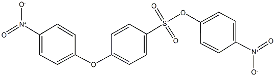 4-nitrophenyl 4-{4-nitrophenoxy}benzenesulfonate 结构式