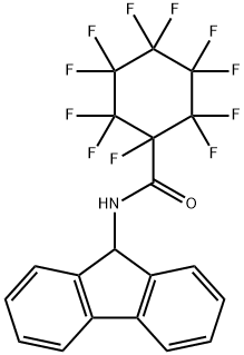 N-(9H-fluoren-9-yl)-1,2,2,3,3,4,4,5,5,6,6-undecafluorocyclohexanecarboxamide 结构式