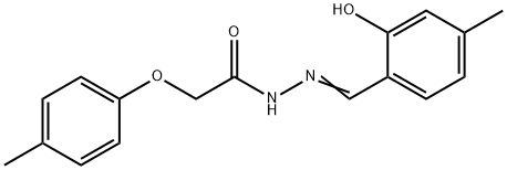N'-(2-hydroxy-4-methylbenzylidene)-2-(4-methylphenoxy)acetohydrazide 结构式