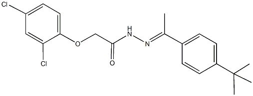 N'-[1-(4-tert-butylphenyl)ethylidene]-2-(2,4-dichlorophenoxy)acetohydrazide 结构式