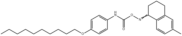 1-[({[4-(decyloxy)anilino]carbonyl}oxy)imino]-6-methyl-1,2,3,4-tetrahydronaphthalene 结构式