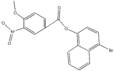 4-bromo-1-naphthyl 3-nitro-4-methoxybenzoate 结构式