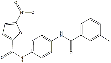 5-nitro-N-{4-[(3-methylbenzoyl)amino]phenyl}-2-furamide 结构式