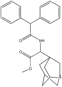 methyl 1-adamantyl[(diphenylacetyl)amino]acetate 结构式