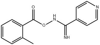 N'-[(2-methylbenzoyl)oxy]-4-pyridinecarboximidamide 结构式