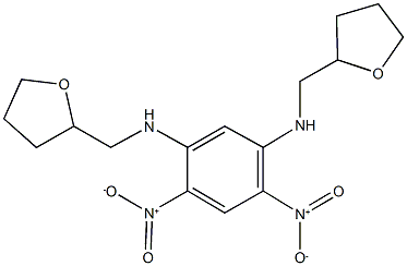 4,6-dinitro-N~1~,N~3~-bis(tetrahydro-2-furanylmethyl)-1,3-benzenediamine 结构式