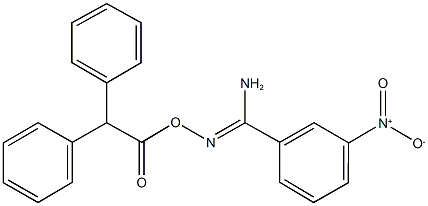 N'-[(diphenylacetyl)oxy]-3-nitrobenzenecarboximidamide 结构式