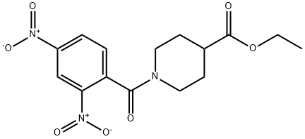 ethyl 1-{2,4-bisnitrobenzoyl}-4-piperidinecarboxylate 结构式