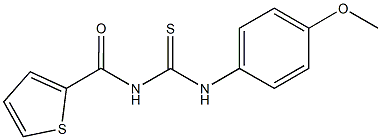 N-(4-methoxyphenyl)-N'-(2-thienylcarbonyl)thiourea 结构式