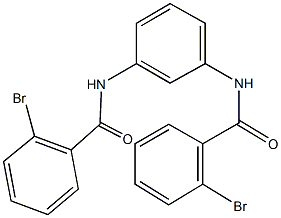 2-bromo-N-{3-[(2-bromobenzoyl)amino]phenyl}benzamide 结构式