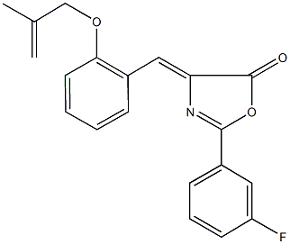2-(3-fluorophenyl)-4-{2-[(2-methyl-2-propenyl)oxy]benzylidene}-1,3-oxazol-5(4H)-one 结构式