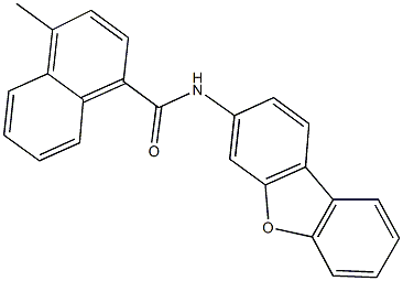 N-dibenzo[b,d]furan-3-yl-4-methyl-1-naphthamide 结构式