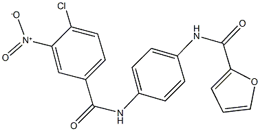 N-[4-({4-chloro-3-nitrobenzoyl}amino)phenyl]-2-furamide 结构式