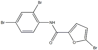 5-bromo-N-(2,4-dibromophenyl)-2-furamide 结构式
