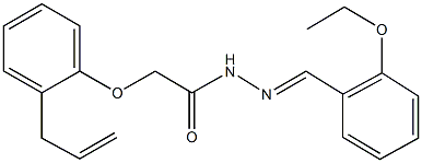2-(2-allylphenoxy)-N'-(2-ethoxybenzylidene)acetohydrazide 结构式