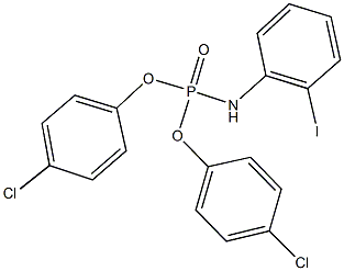 bis(4-chlorophenyl) 2-iodophenylamidophosphate 结构式