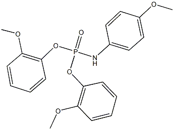 bis(2-methoxyphenyl) 4-methoxyphenylamidophosphate 结构式