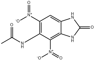 N-{4,6-bisnitro-2-oxo-2,3-dihydro-1H-benzimidazol-5-yl}acetamide 结构式