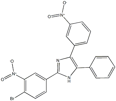 2-{4-bromo-3-nitrophenyl}-4-{3-nitrophenyl}-5-phenyl-1H-imidazole 结构式