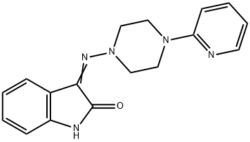 3-{[4-(2-pyridinyl)-1-piperazinyl]imino}-1,3-dihydro-2H-indol-2-one 结构式