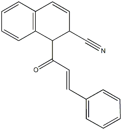 1-cinnamoyl-1,2-dihydro-2-naphthalenecarbonitrile 结构式