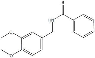 N-(3,4-dimethoxybenzyl)benzenecarbothioamide 结构式