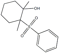 1,2-dimethyl-2-(phenylsulfonyl)cyclohexanol 结构式